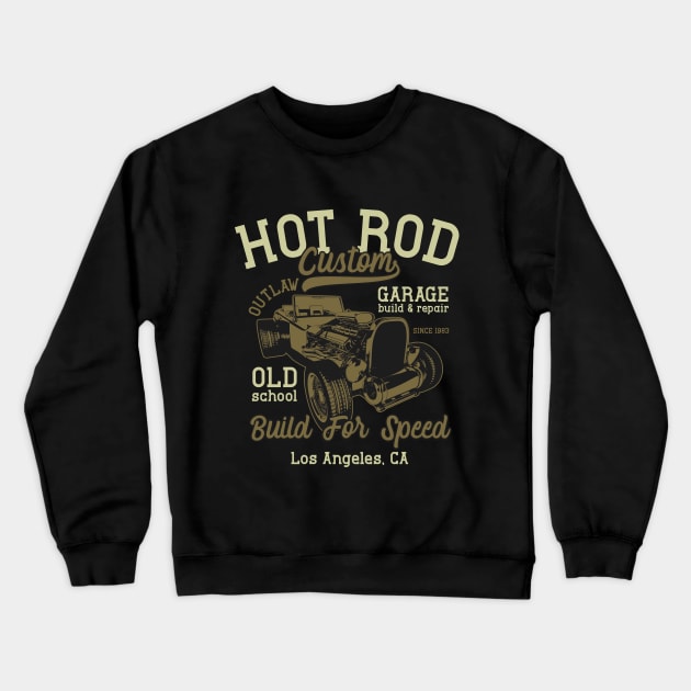 Custom Outlaw Hot Rod 1983 Crewneck Sweatshirt by Verboten